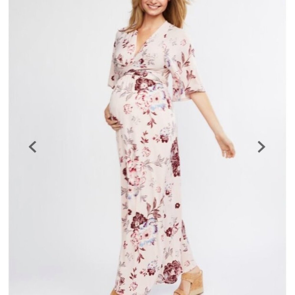 Jessica Simpson Maternity Pink Kimono Dress